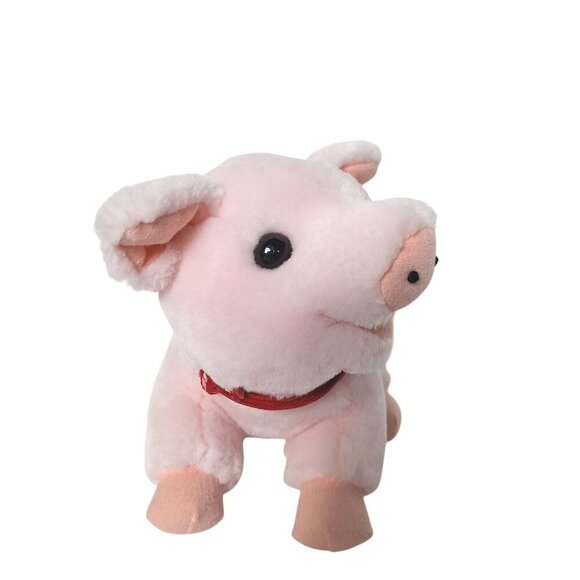 Vintage 1994 Gordy Pink Pig Plush Farm Animal Stuffed Animal 5.5" - Picture 2 of 7